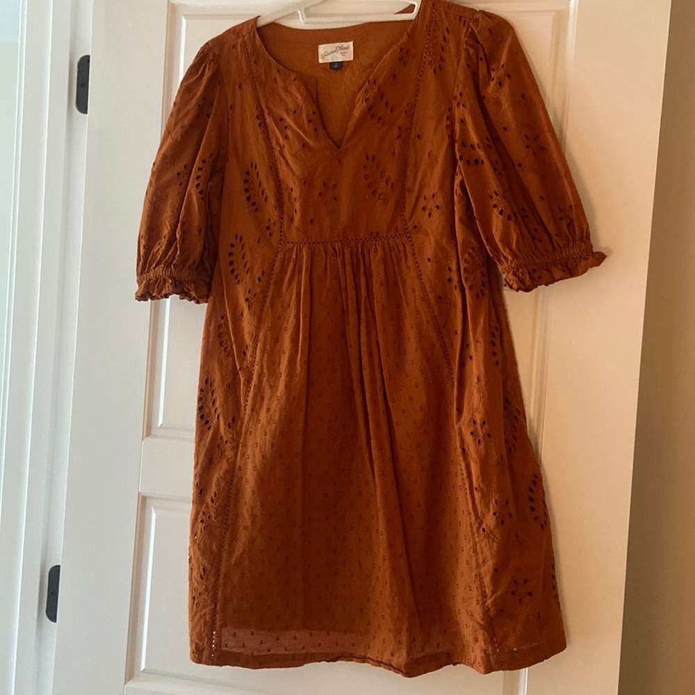 Madewell dress. Brown/ burnt orange color